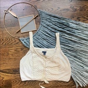 Boho American Eagle Crop Top